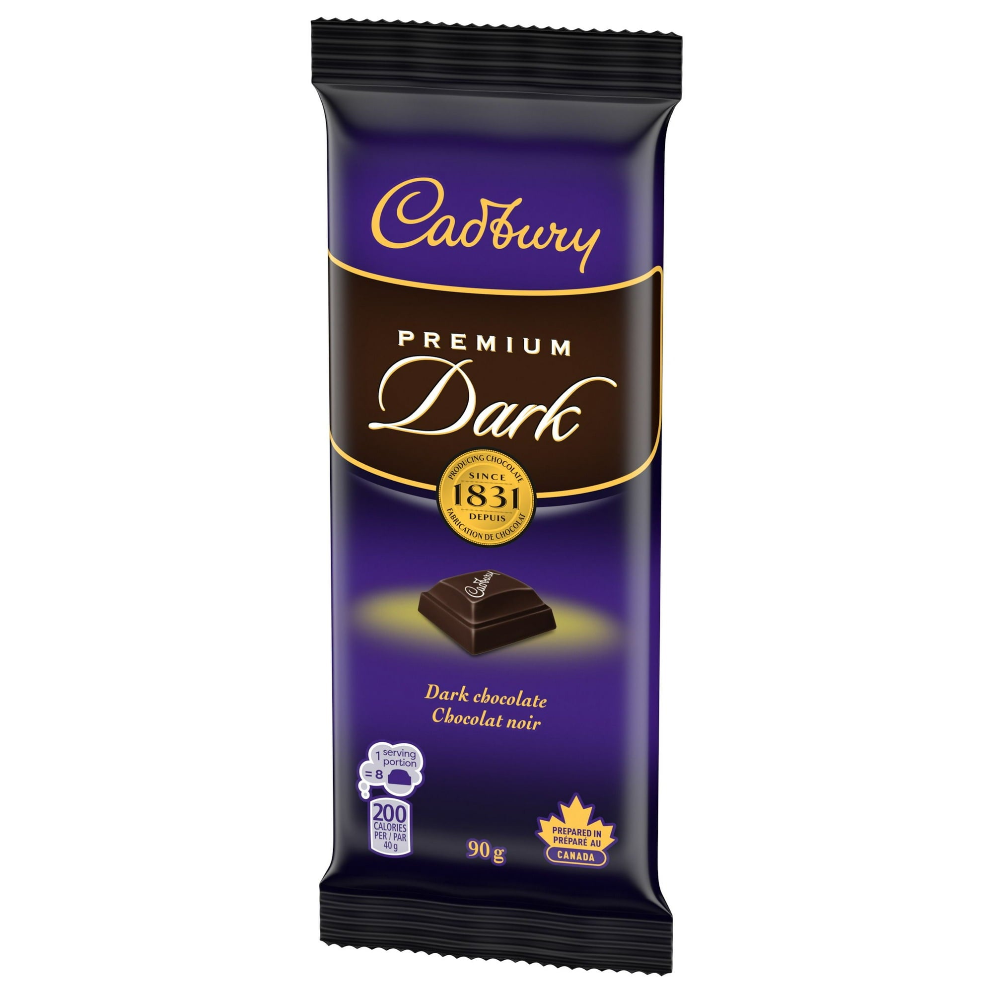 Cadbury Premium Dark Chocolate Bar, 90g/3.2 oz