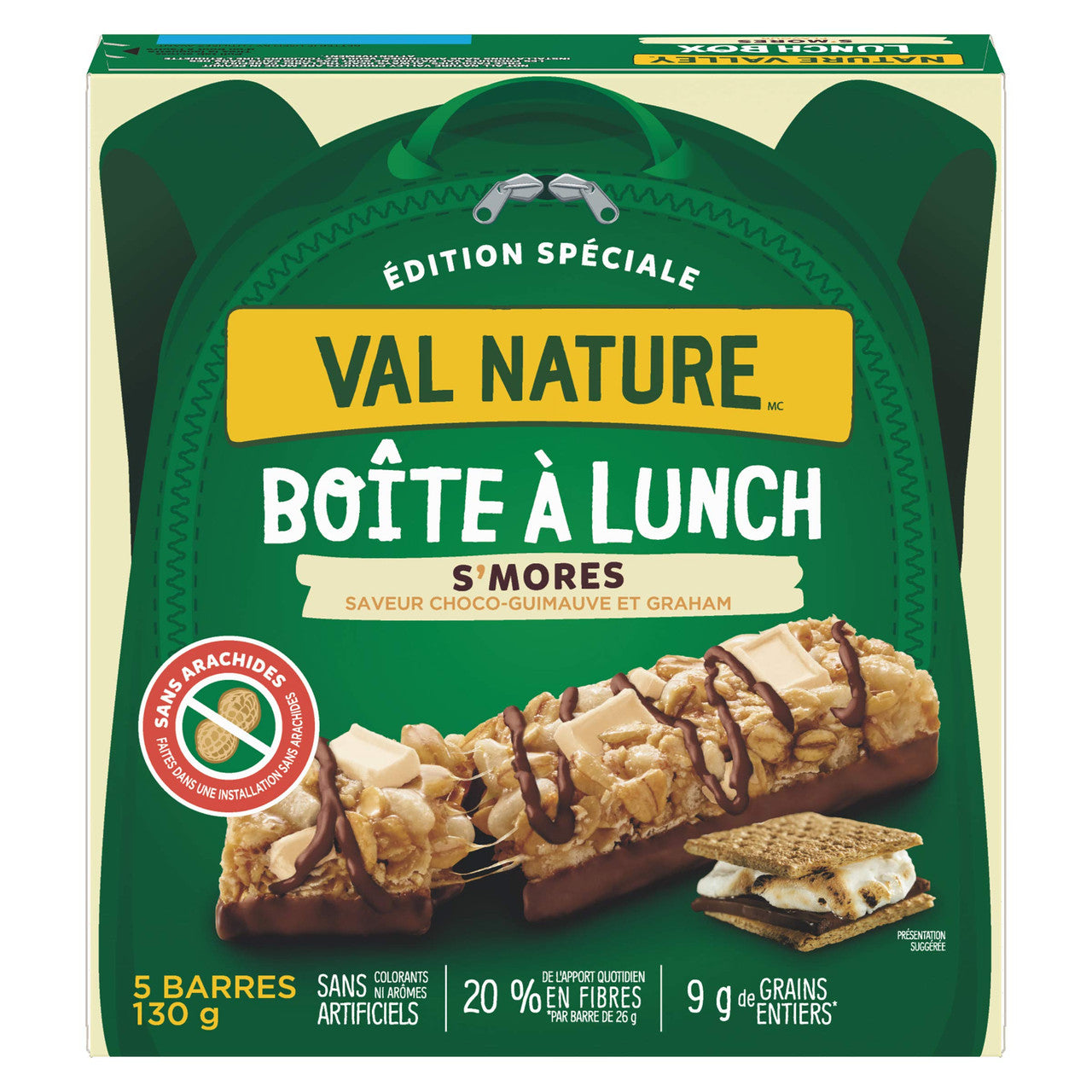 NATURE VALLEY, Lunchbox S'mores Granola Bars, 130g/4.6oz, {Imported from Canada}