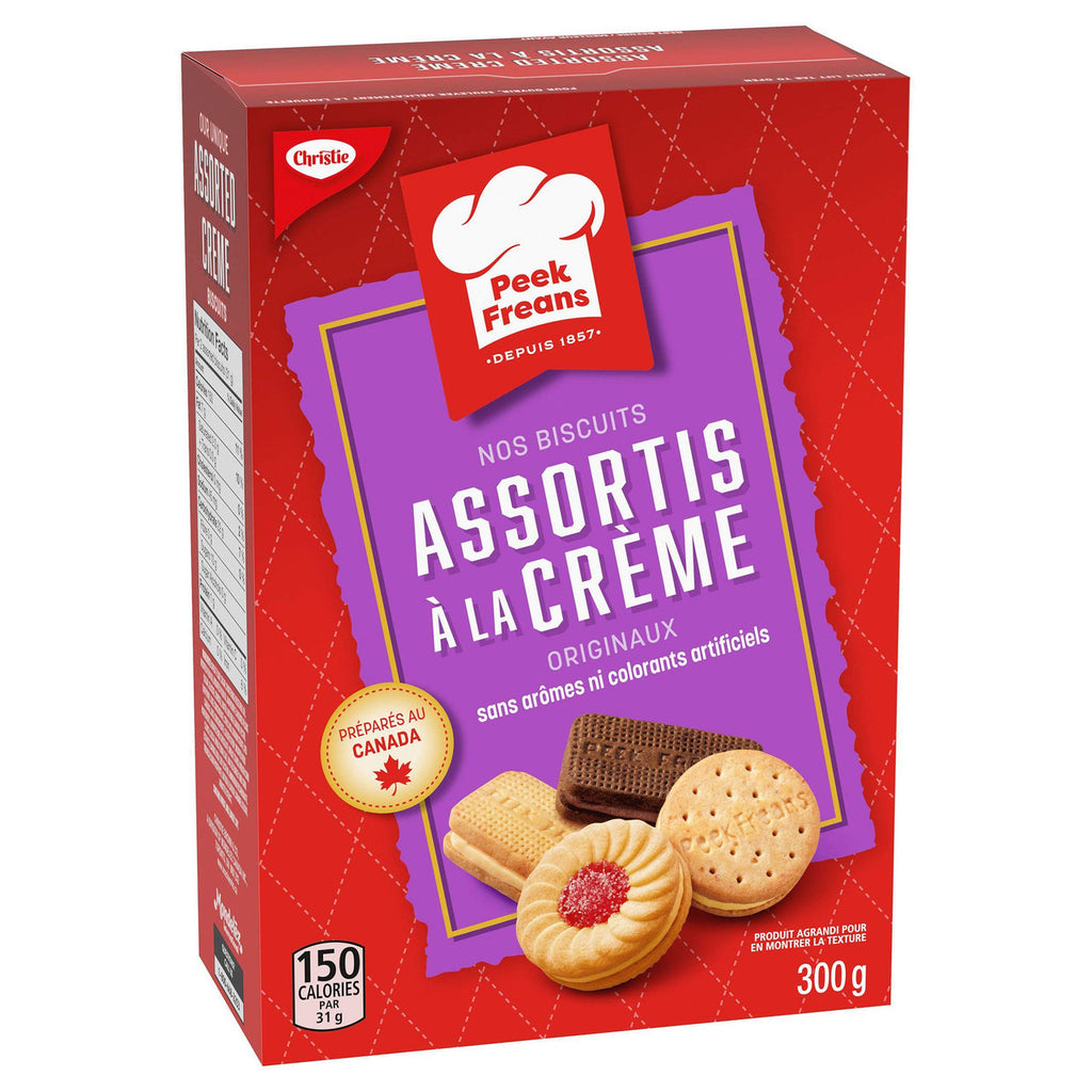 Christie Peek Frean Assorted Creme Cookies, 300g/10.6oz.(Imported from Canada)