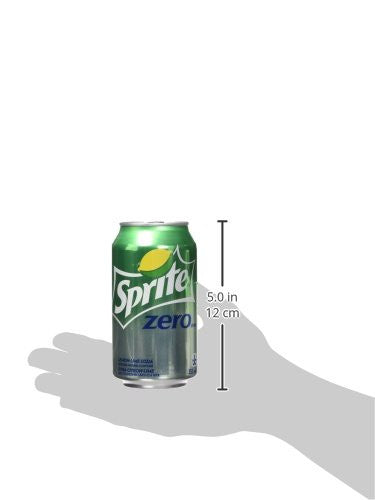 Sprite Zero Sugar, Soda Pop, 355mL/12oz., Cans, 12 Pack, {Imported from Canada}