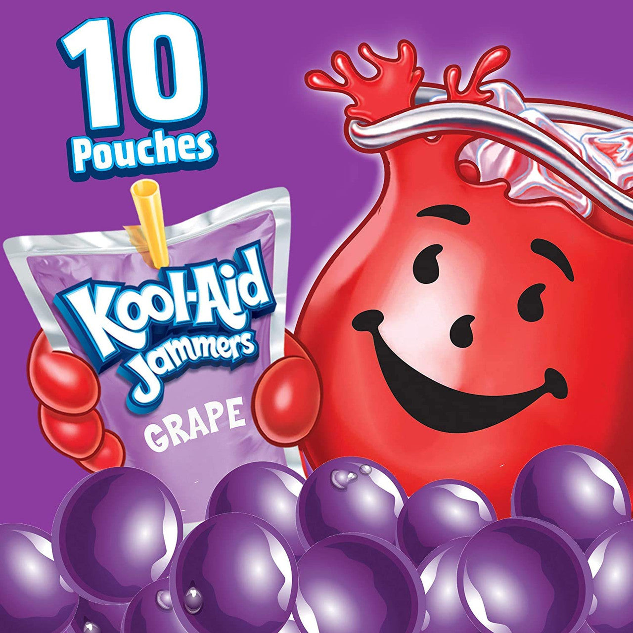 Kool-Aid Grape Jammers, 10 Pouches (10x 180ml/6.1 fl.oz) {Imported from Canada}