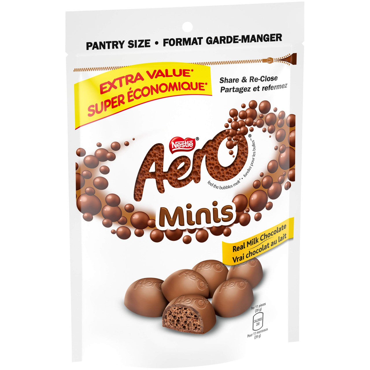 Nestle Aero Milk Chocolate Minis Pouch, 800g/1.7lbs. {Imported from Canada}
