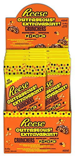 Reese Outrageous! Crunchers Candy - 45g/1.6oz.,(8 Pack) {Imported from Canada}