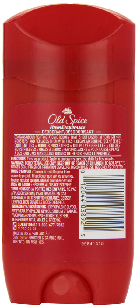 Old Spice High Endurance Deodorant, Pure Sport, 85g,{Imported from Canada}