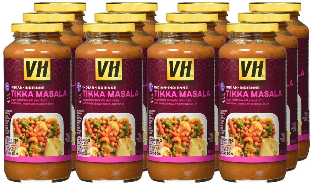 VH Tikka Masala Cooking Sauce (12 Count), 341ml/11.5oz., Jars {Imported from Canada}