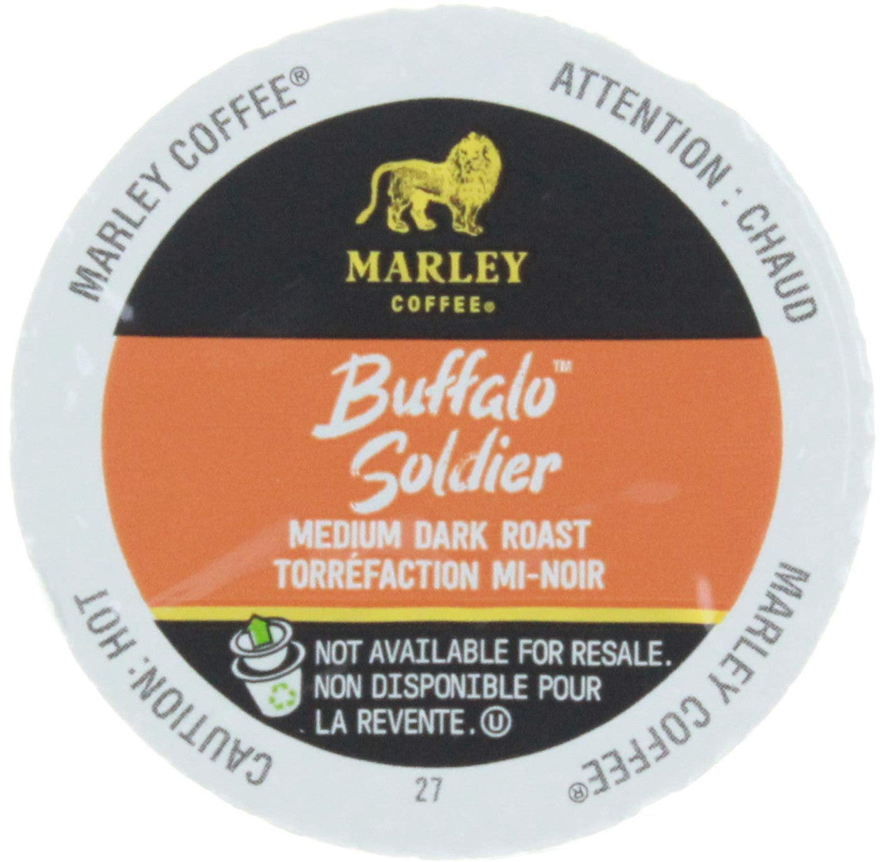 Marley Coffee Buffalo Soldier Single Serve Cups, 48 Count {Imported from Canada}