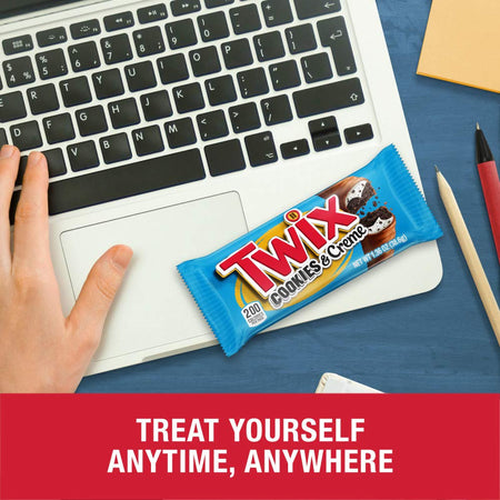 TWIX Cookies & Creme Candy Bar, (77g/2.7 oz.) per bar (Pack Of 20) {Imported from Canada}