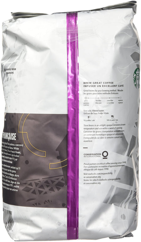 Starbucks French Roast Whole Bean 100% Arabica Coffee 1.13kg (2.5lbs) {Canadian}