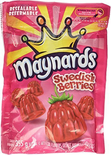 Maynards Swedish Berries, Gummy Candy, 355g/12.5oz., {Imported from Canada}
