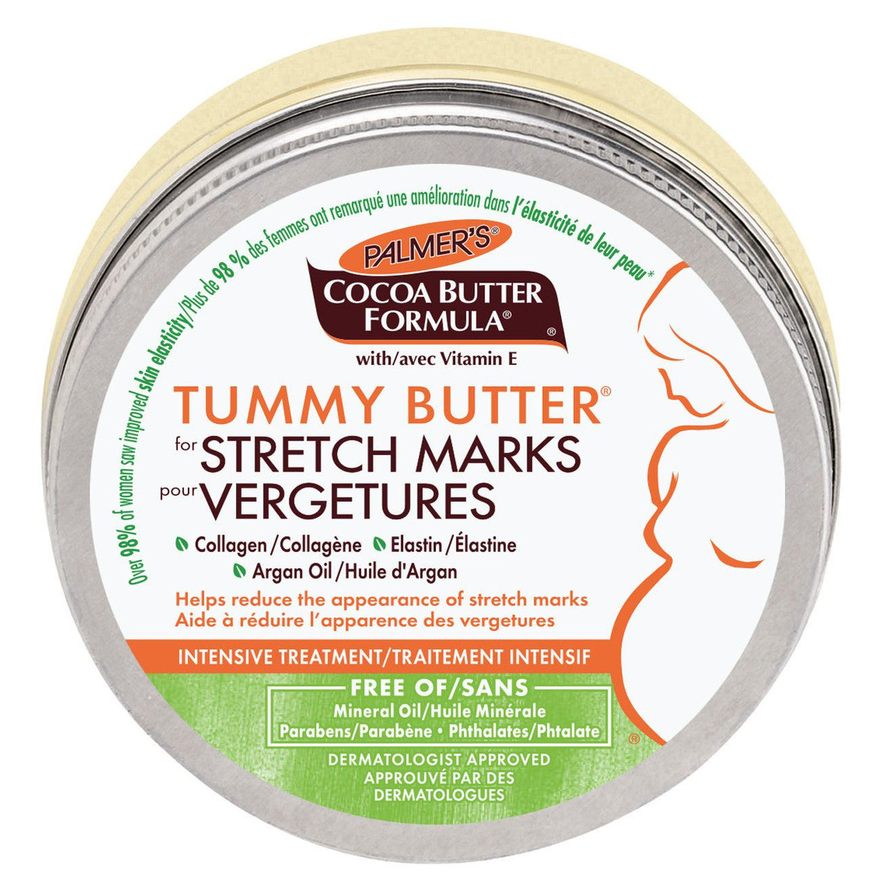 Palmer's Cocoa Butter Formula Tummy Butter Balm for Stretch Marks and Pregnancy Skin Care, 4.4 oz.