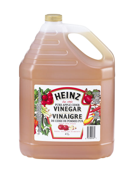 HEINZ Pure Apple Cider Vinegar (4L/1.1 Gallon Jug)  {Imported from Canada}