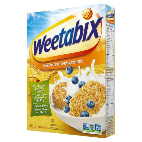 Weetabix Whole Grain Cereal, 400g/14.1 oz., {Imported from Canada}