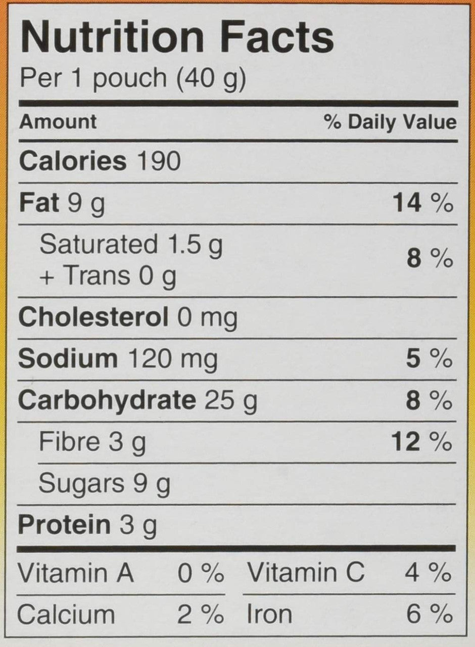 Quaker Breakfast Oat Bites, 5 x 40g Pouches, Orchard Apple & Cinnamon, 200g/7.1oz Box, {Imported from Canada}