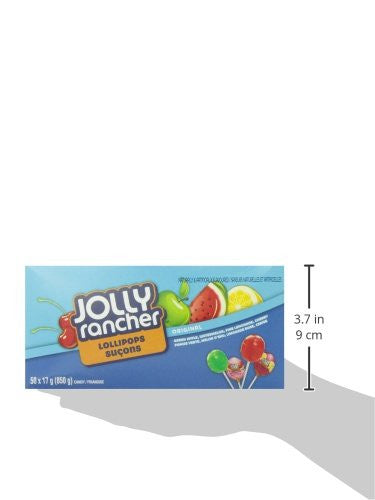 Jolly Rancher Assorted Lollipops, 850g Box (50 x 17g lollipops) {Canadian}