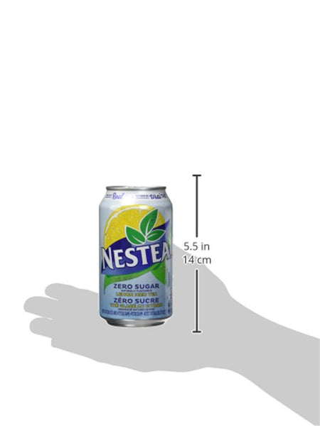 Nestea Zero Iced Tea Soft Drinks, 341mL/11.5oz., cans, 12ct, {Imported from Canada}