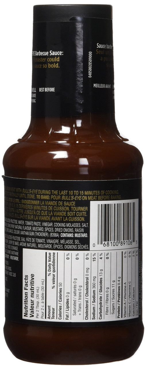 BULL'S EYE Steakhouse Flavour, 425ml/14oz, (Imported from Canada)
