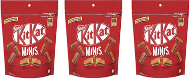Kit Kat Chocolate Minis 380g/13.4oz., Pouch, 3pk., {Imported from Canada}