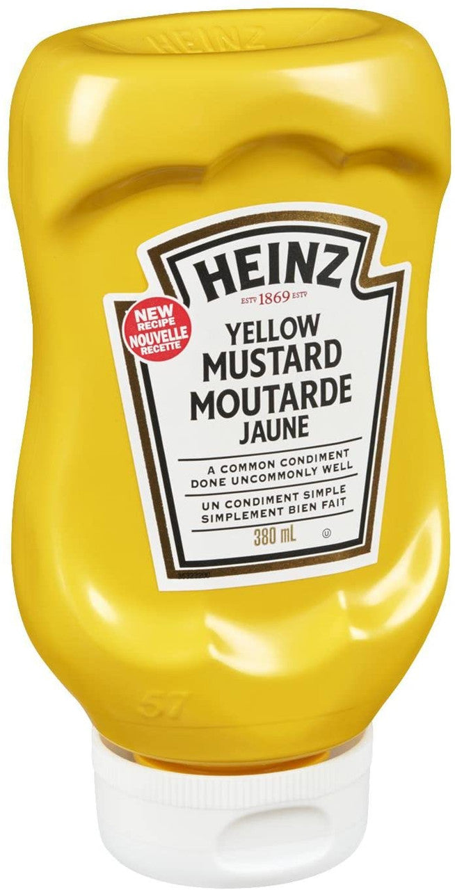 Heinz Yellow Mustard, 380mL/12.8 oz. (Pack of 12) {Imported from Canada}