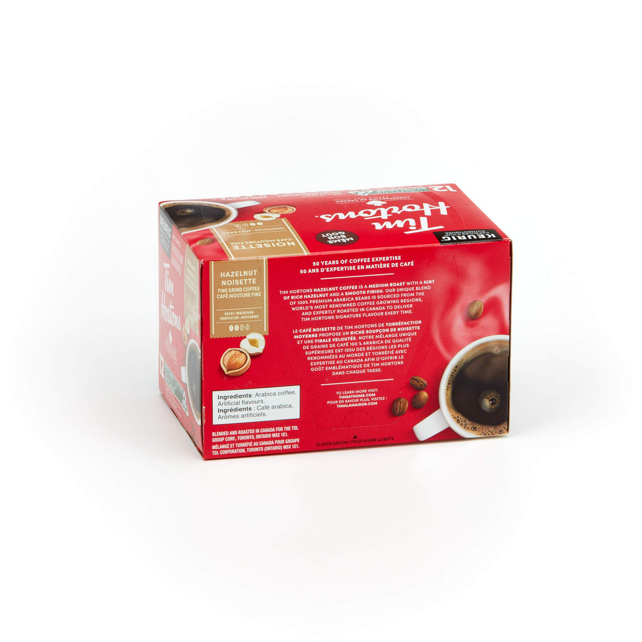 Tim Hortons Hazelnut Coffee K-Cup, 72 T-Discs (6 Boxes of 12 Pods) {Imported from Canada}