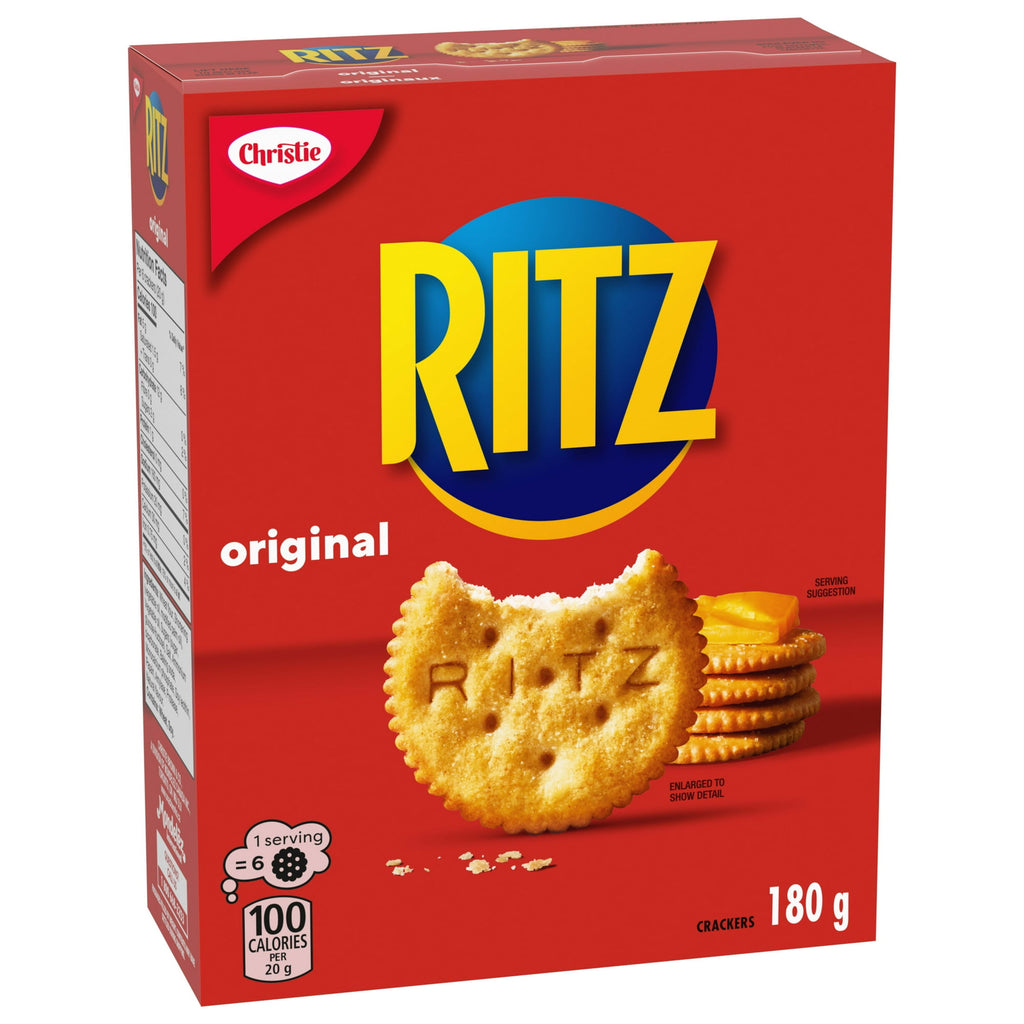 Christie Ritz Original Crackers, 180g/6.3 oz. - Right Side Of Box