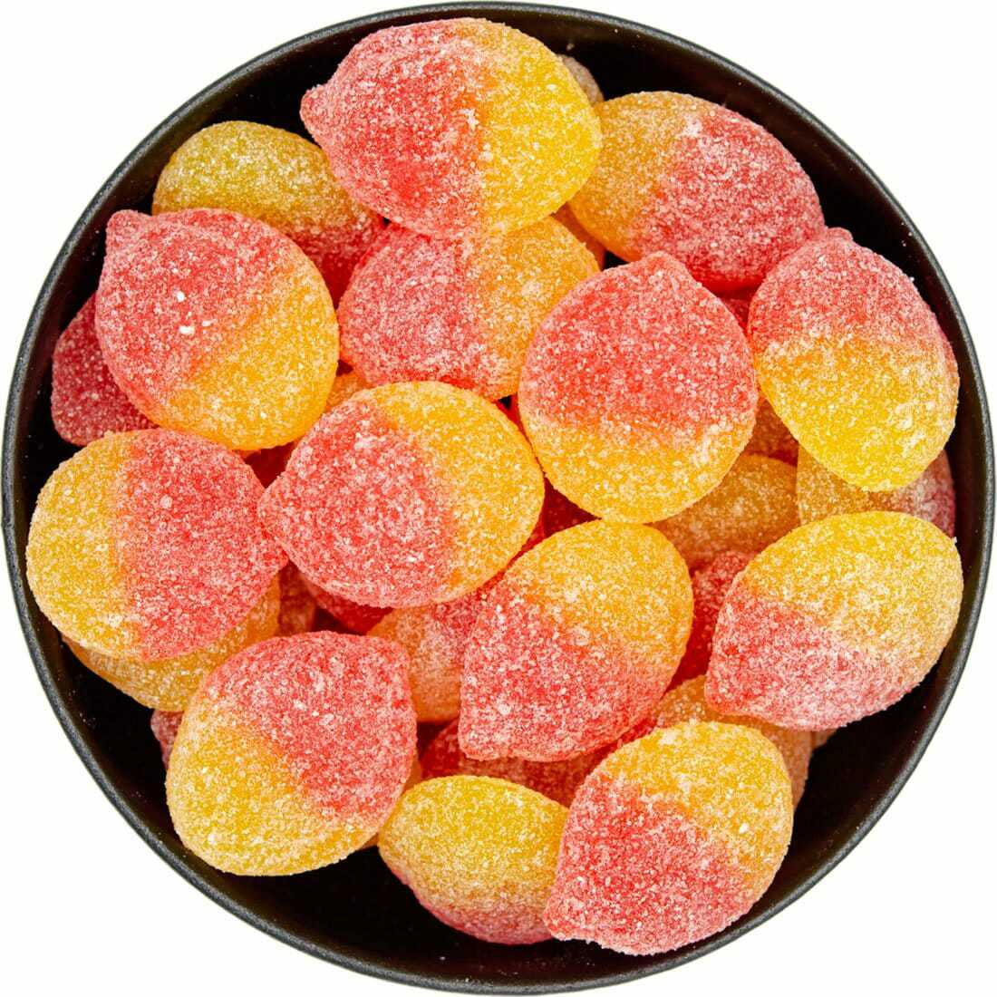 Allan Candy Sour Peach Slices, 2.5kg/5.5lbs., Bag, {Imported from Canada}