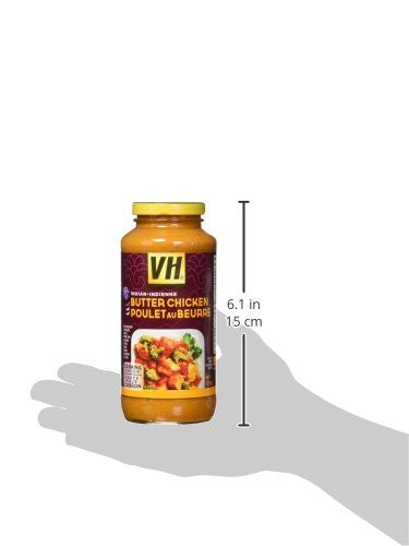 VH Butter Chicken Cooking Sauce (12 Count), 341ml/11.5oz, Jars {Imported from Canada}