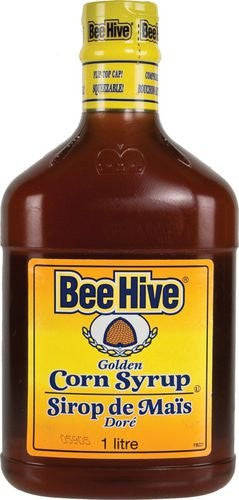 BeeHive Gluten Free Golden Corn Syrup,1 Litre/33.8oz., 12ct, {Imported from Canada}