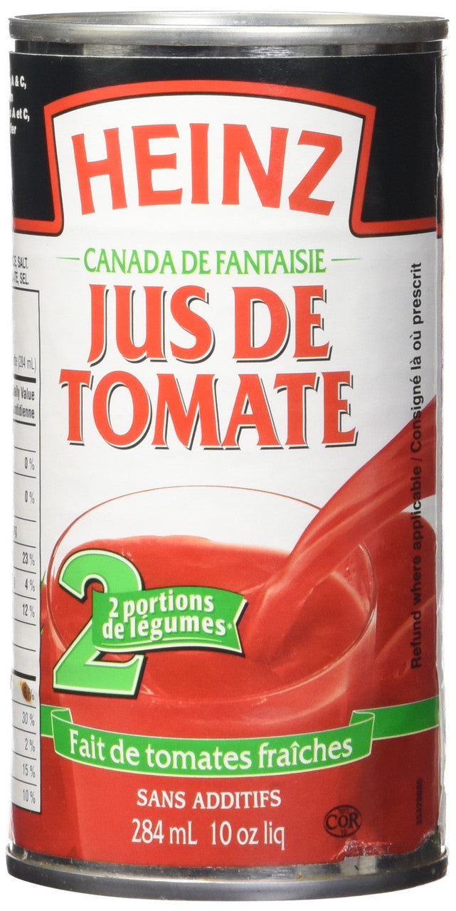 HEINZ Tomato Juice 284 ml 10 fl oz 12 Pack - {Imported from Canada}