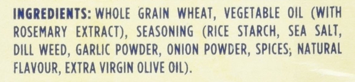 Christie Triscuit Dill Sea Salt & Olive Oil, 200g/7.1 oz., (Imported from Canada)