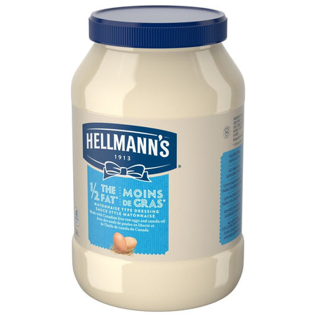 Hellmanns Light 1/2 Fat Mayonnaise 1.42 Liters/1.5 Quarts {Imported from Canada}