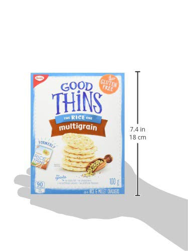 Good Thins Rice Thins Multigrain Saltines, 100g/3.5oz, (Imported from Canada)