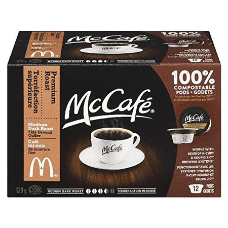McCafe Premium Roast Coffee Keurig Pods, 129g, 12pk {Imported from Canada}