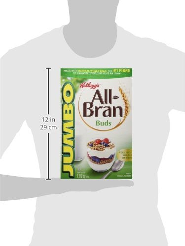 Kellogg's All-Bran Buds Cereal, 1050g/2.53 Pounds {Imported from Canada}