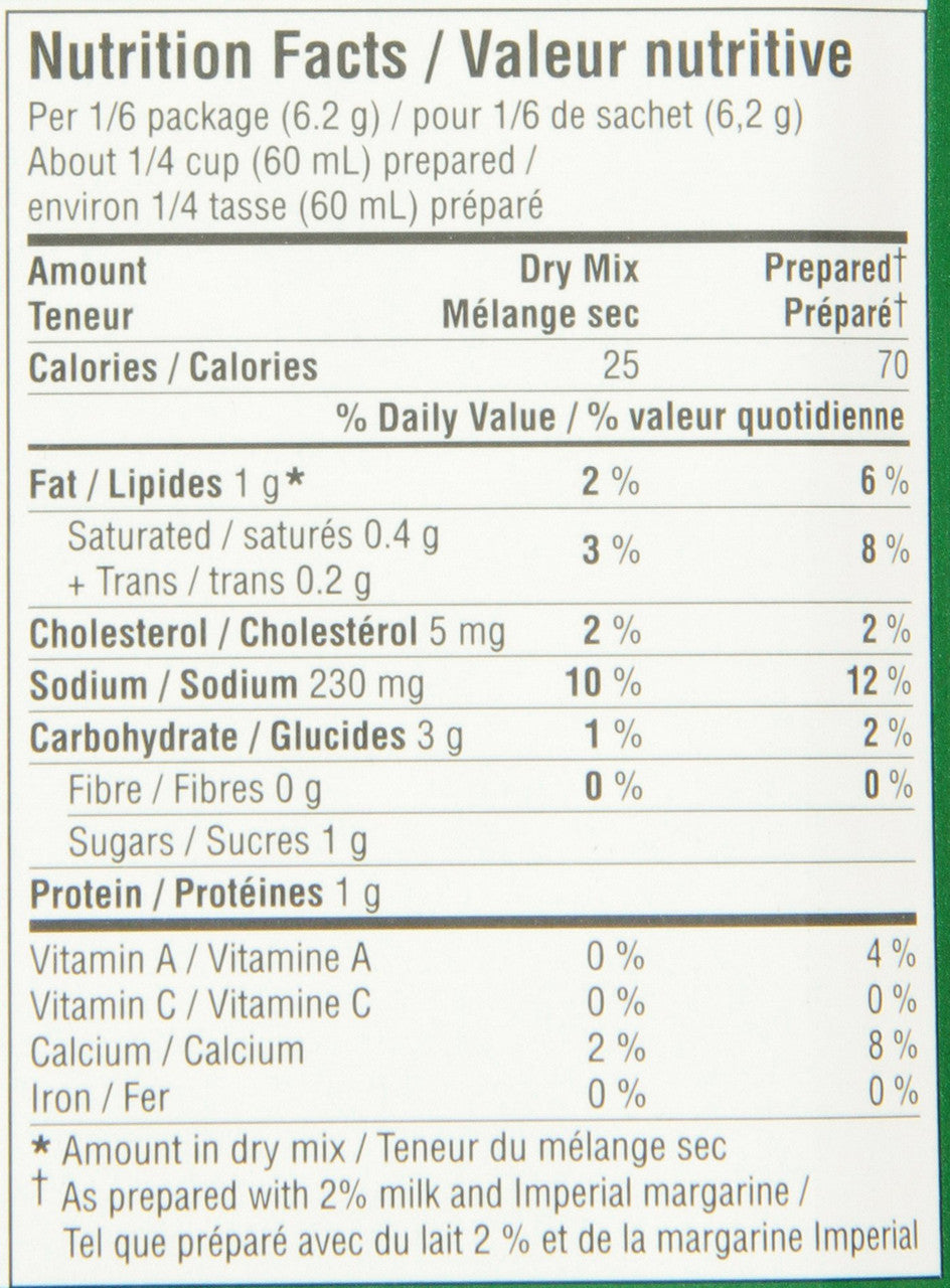 Knorr Alfredo Pasta Sauce Mix, 37g/1.3 oz., (24pk) {Imported from Canada}