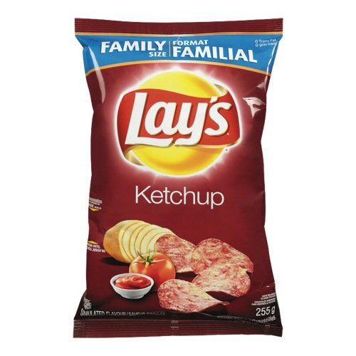 Lay's Dill Pickle and Ketchup, 2 Large Bags of Each, {Imported from Canada}