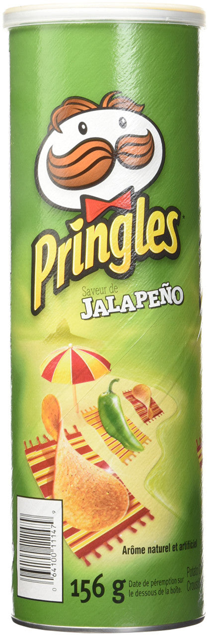Pringles Jalapeno Chips, 156g/5.5oz., {Imported from Canada}