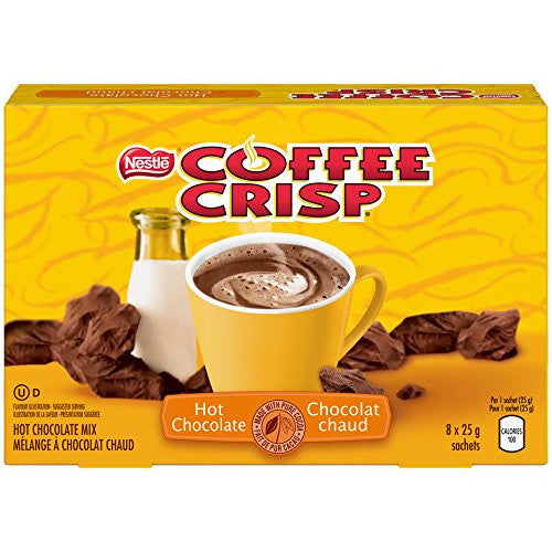 Nestle Coffee Crisp Hot Chocolate  8x25g sachets {Imported from Canada}