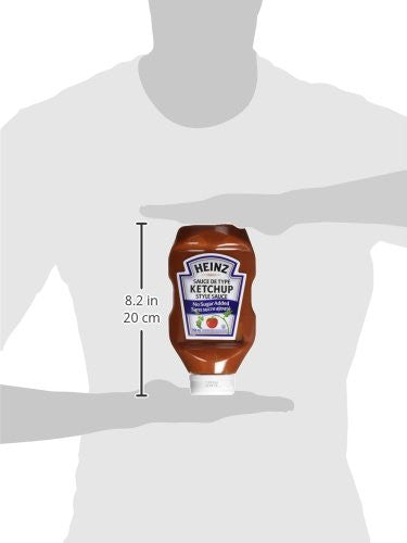 HEINZ Ketchup No Sugar Added, 1ct, 750ml, 25.36oz {Imported from Canada}