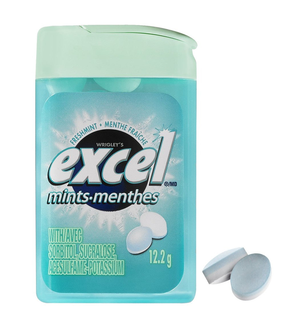 Excel Mints, Fresh Mint, 12gm, 12 Count (2 Pack), {Imported from Canada}