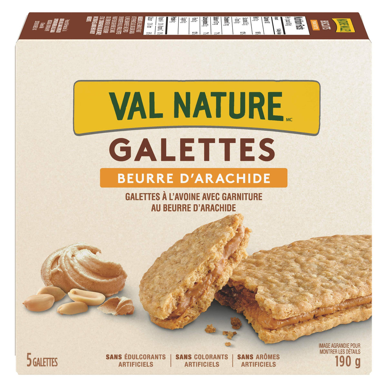 NATURE VALLEY Biscuits Peanut Butter, 5ct, 190g/7.8oz, {Imported from Canada}