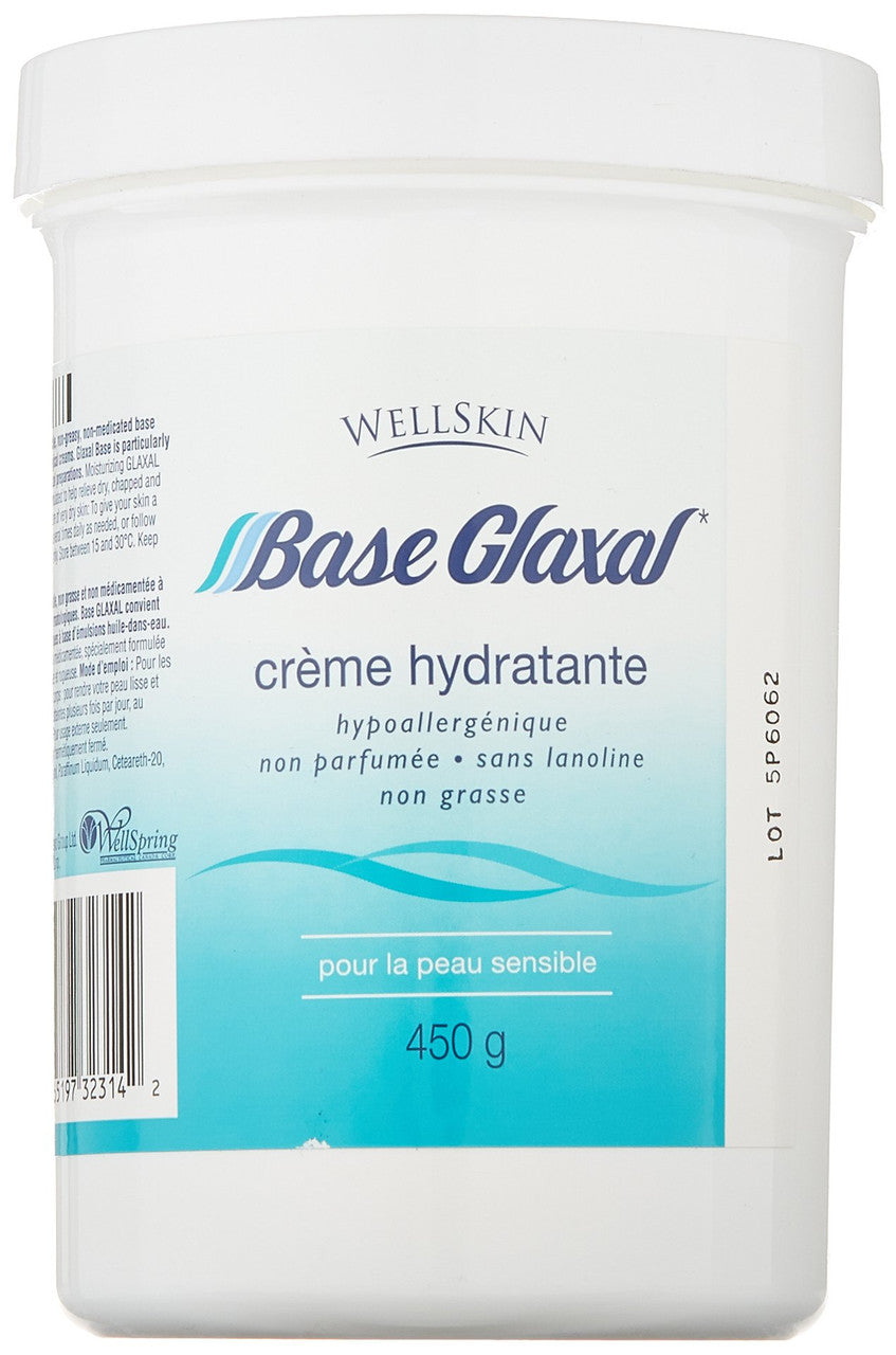 Wellskin Glaxal Base Moisturizing Cream - 450g (15.9 Oz) Large Size