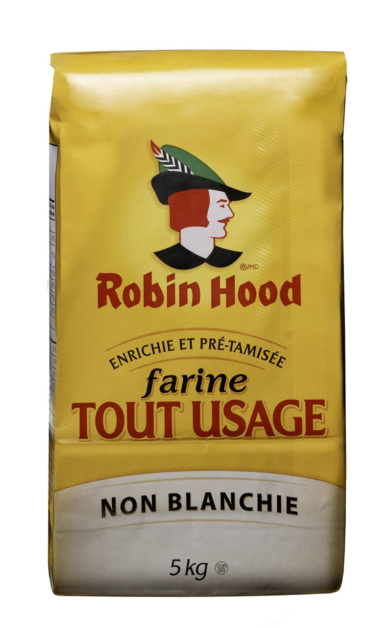 Robin Hood All Purpose Unbleached Flour 5kg bag  {Imported from Canada}
