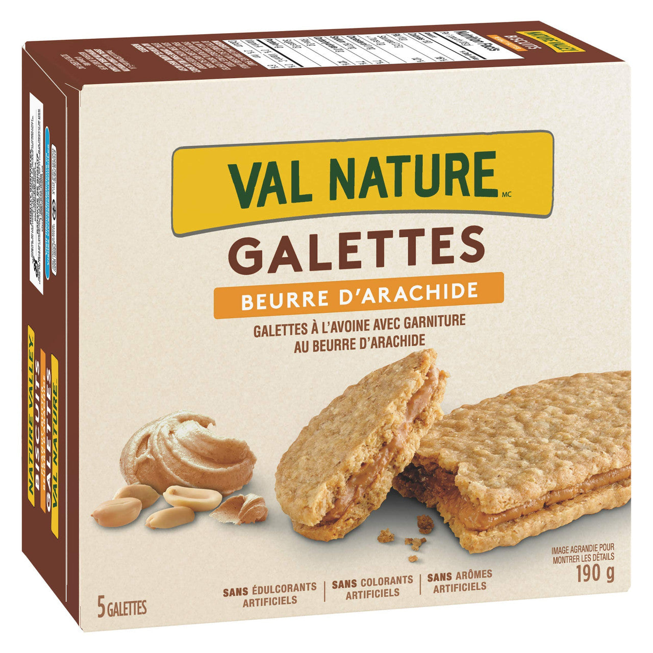 NATURE VALLEY Biscuits Peanut Butter, 5ct, 190g/7.8oz, {Imported from Canada}