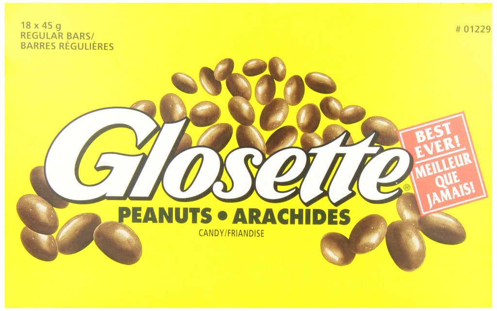 Glosette Peanuts, 18 x 45g/1.58oz {Imported from Canada}