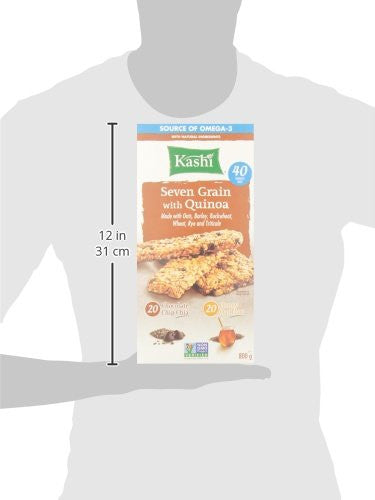 KASHI Seven Grain with Quinoa Bars, 40 Count, 800g/28.2 oz., {Imported from Canada}