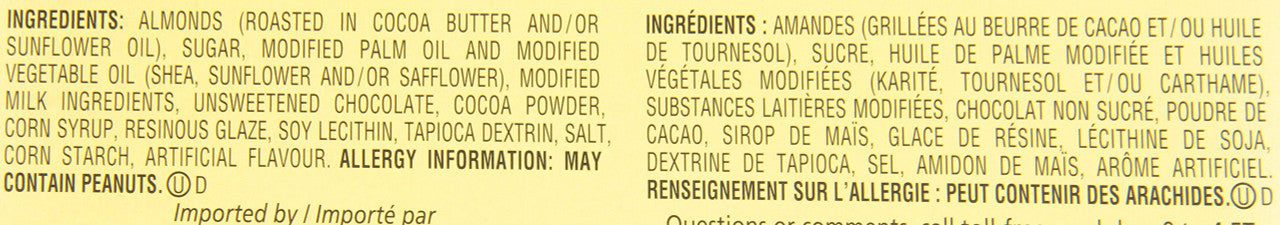 Hershey Glosette Almonds, 42g/1.48oz, 18pk {Imported from Canada}