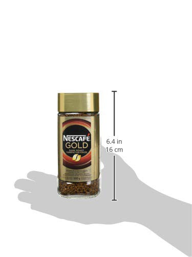 Nescafe Gold Dark Roast Instant, Ground Coffee, 100g/3.5oz., Jar {Imported from Canada}