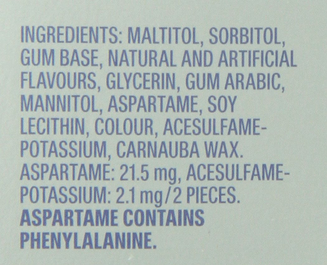 Excel Sugar-Free Gum, Polar Ice, 60pc Bottle, 6ct  {Imported from Canada}