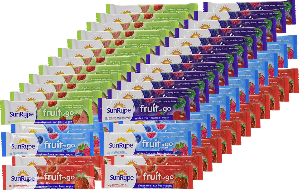 SunRype Fruit to Go Snack - Variety Pack of 72 