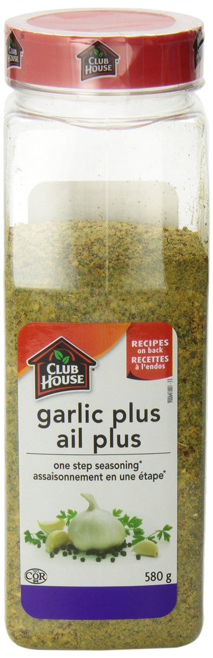 Club House Garlic Plus Seasoning One Step, 580g {Imported from Canada}